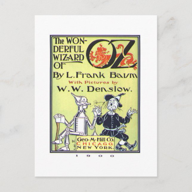 Wonderful Wizard Of Oz Postcard (Front)