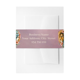 Wonderful woman whose long, flowing hair invitation belly band