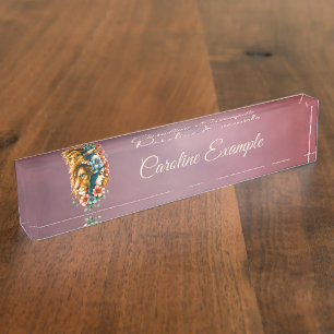 Wonderful woman whose long, flowing hair nameplate