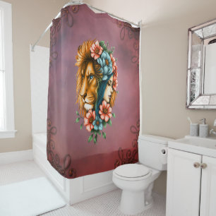 Wonderful woman whose long, flowing hair shower curtain