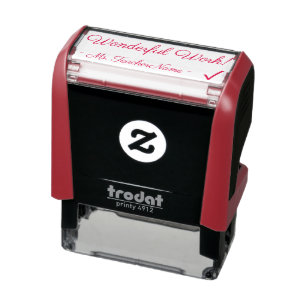 "Wonderful Work!" Assignment Grading Rubber Stamp