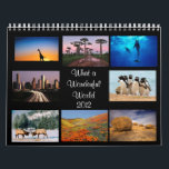 Wonderful World 2012 Calendar<br><div class="desc">Wonderful World 2012 Calendar - what a wonderful calendar for 2012 with all the natural wonders of world from africa to new zealand from america to north pole all these wonderful images will remind you every day of the glory of our planet earth and its treasures. This two page calendar...</div>