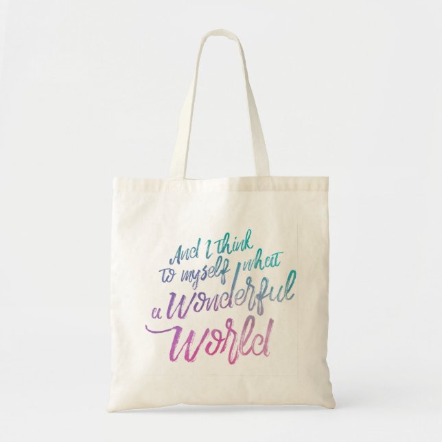Wonderful World Budget Tote (Front)