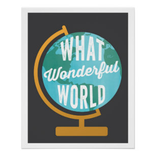 Wonderful World Globe Art Print