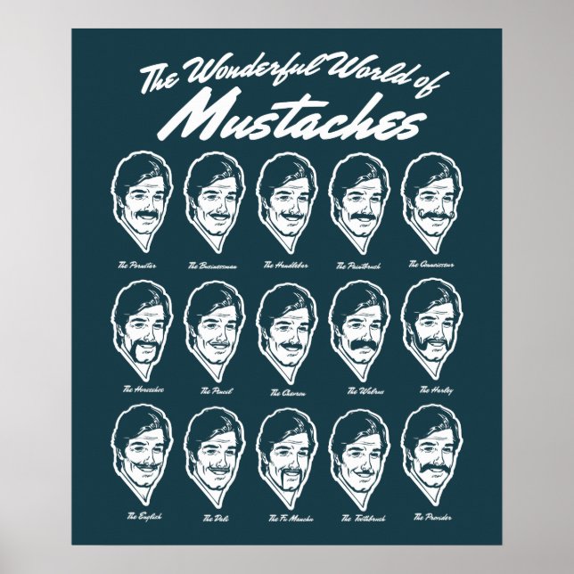 Wonderful World of Moustaches Poster (Front)