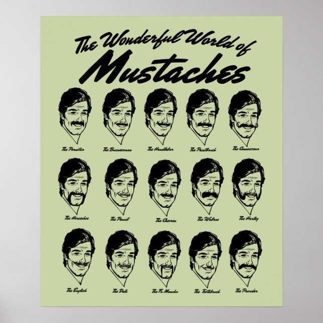 Wonderful World of Moustaches Poster (Front)