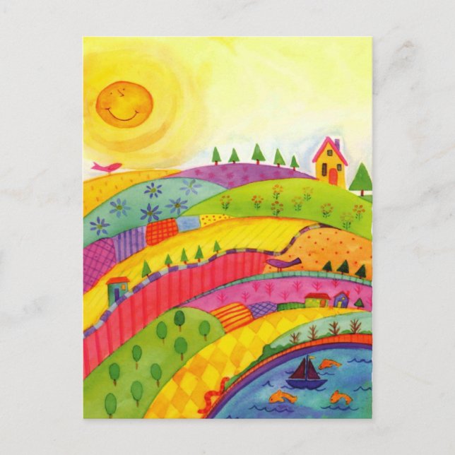 wonderful world postcard (Front)