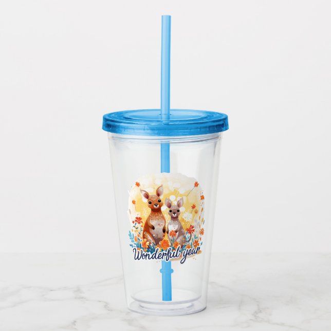 Wonderful year acrylic tumbler (Front)