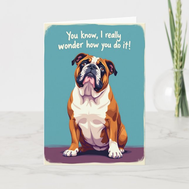 Wondering Dog Fathers Day Card (Front)