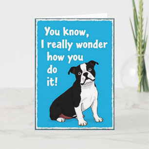 Wondering Mothers Day Dog Card