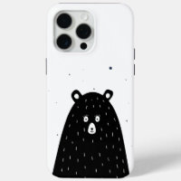 Wondering Surprised Black cartoon Panda
