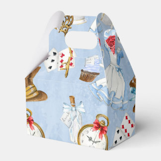 Wonderland Alice Pattern Favour Box