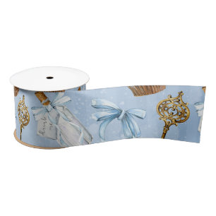 Wonderland Alice Pattern Satin Ribbon