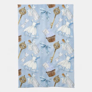 Wonderland Alice Pattern Tea Towel