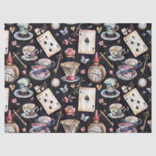Wonderland Alice Pattern  Tissue Paper
