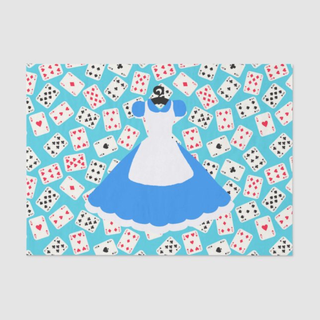 Wonderland Alice Pattern Tissue Paper (Front)