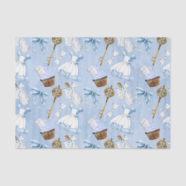 Wonderland Alice Pattern Tissue Paper (Front)