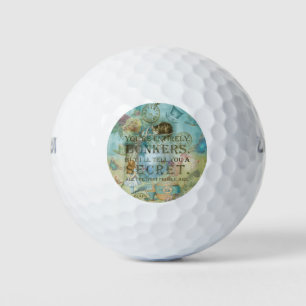 Wonderland - bonkers Quote - Alice In Wonderland Golf Balls
