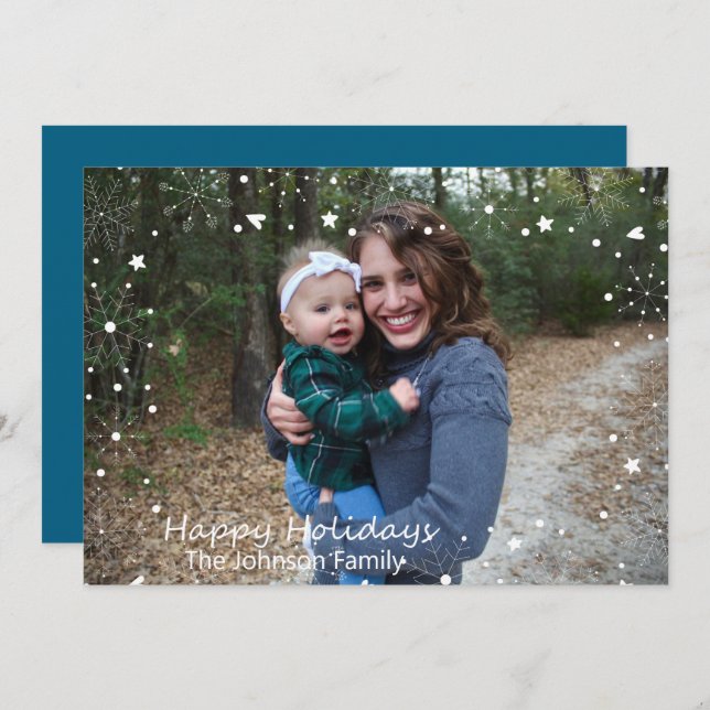 Wonderland Border Holiday Card (Front/Back)