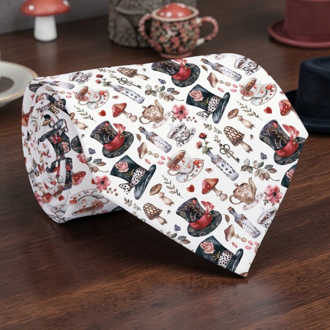 Wonderland Classic Pattern Necktie Tie (Creator Uploaded)