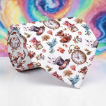 Wonderland Classic Pattern Necktie Tie<br><div class="desc">This unique necktie features a classic, whimsical pattern inspired by the enchanting world of Wonderland. Perfect for adding a touch of playful elegance to any outfit, this tie is a wonderful conversation starter and a stylish tribute to timeless storytelling.</div>
