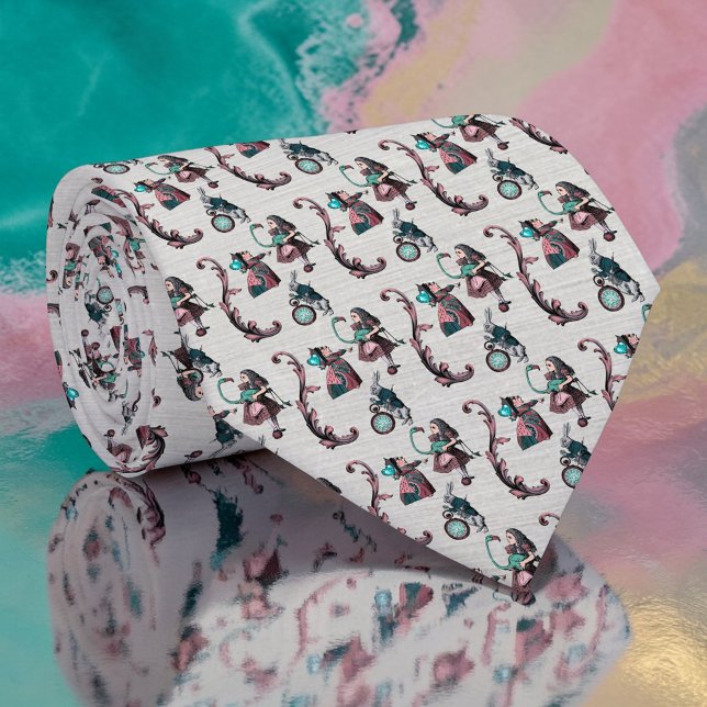 Wonderland Classic Pattern Necktie Tie (Creator Uploaded)