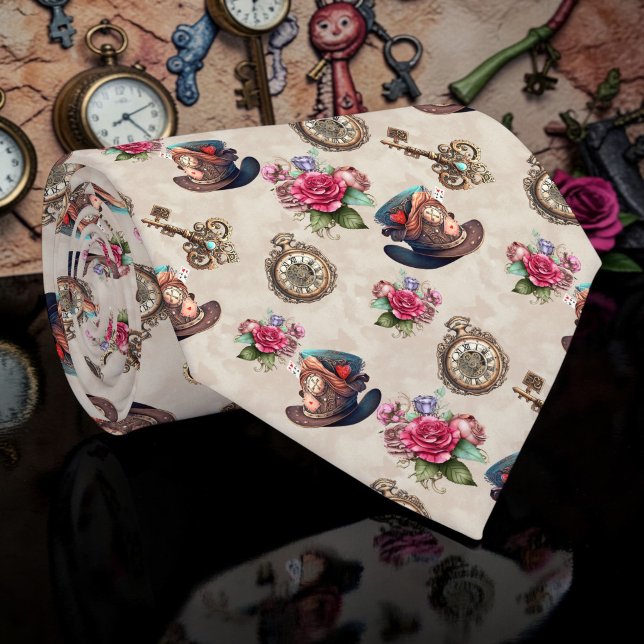 Wonderland Classic Pattern Necktie Tie (Creator Uploaded)