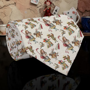 Wonderland Classic Pattern Necktie Tie