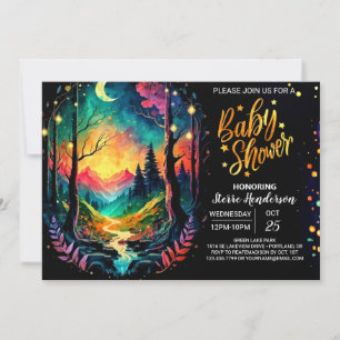Wonderland Enchanted Grove Baby Shower Invitation
