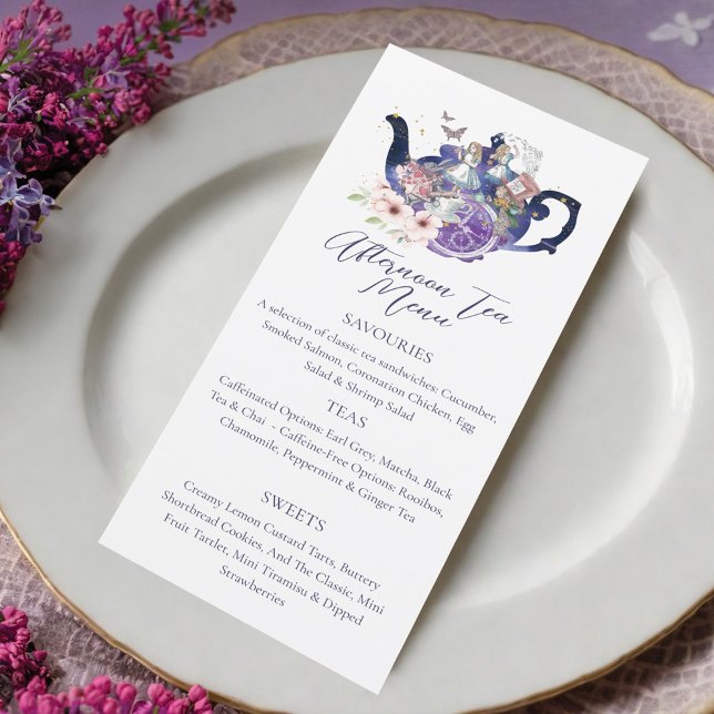 Wonderland Fairytale Wedding Afternoon Tea Party Menu (Wonderland Fairytale Wedding Afternoon Tea Party Menu)