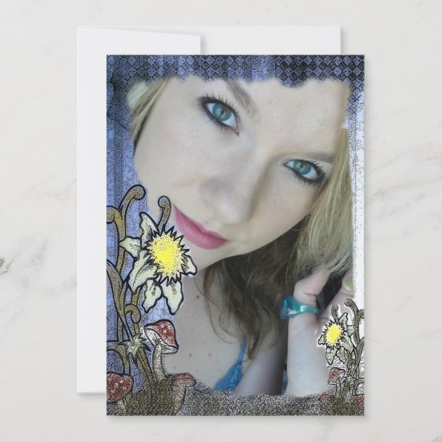 Wonderland Fantasy Birthday Invitation (Front)