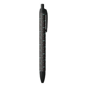 Wonderland Geometric Night Pattern Black Ink Pen