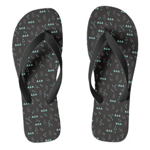 Wonderland Geometric Night Pattern Thongs