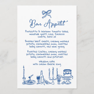 WONDERLAND Hand drawn Editable Wedding Menu