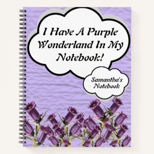 Wonderland In My Notebook Cute Personalised