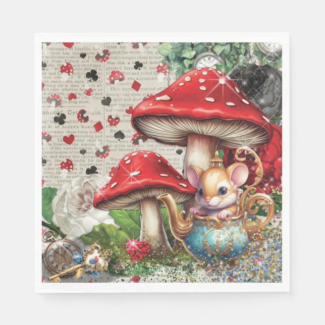 Wonderland Napkin Design (Front)