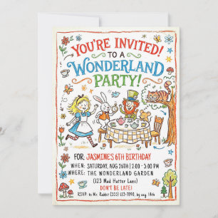Wonderland Party Invitation