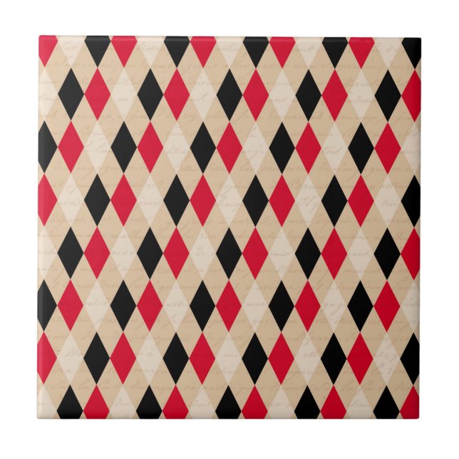 Wonderland Prints Ceramic Tile (Front)