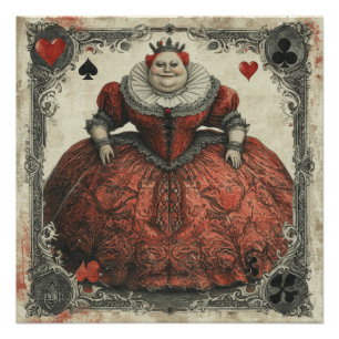 Wonderland Queen of Hearts: Heads Authority Poster