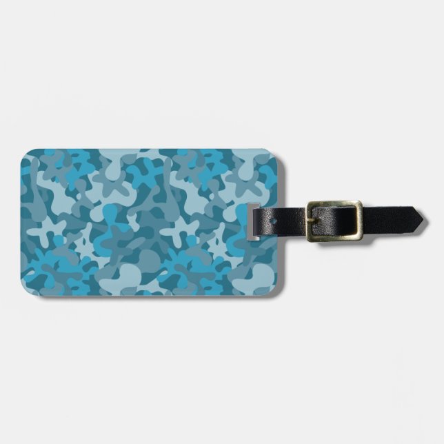 Wonderland Signature Camo Luggage Tag (Front Horizontal)