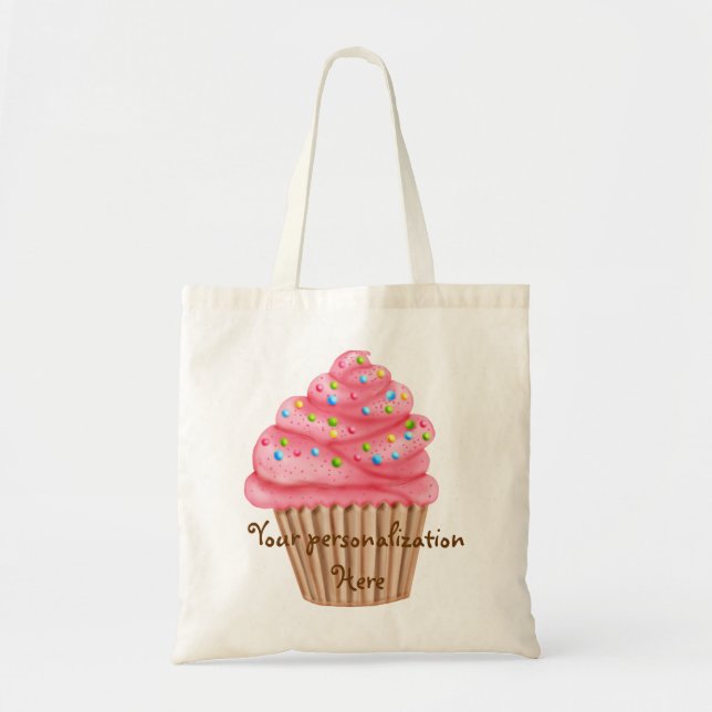 Wonderland Sprinkles Cupcake Tote Bag (Front)