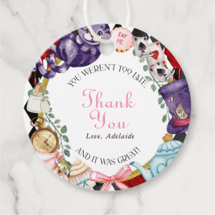 Wonderland Tea Party Fairytale Child's Birthday  Favour Tags