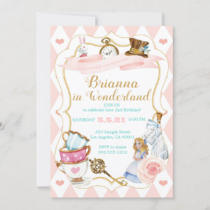Wonderland Tea Party Invitation
