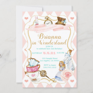 Wonderland Tea Party Invitation