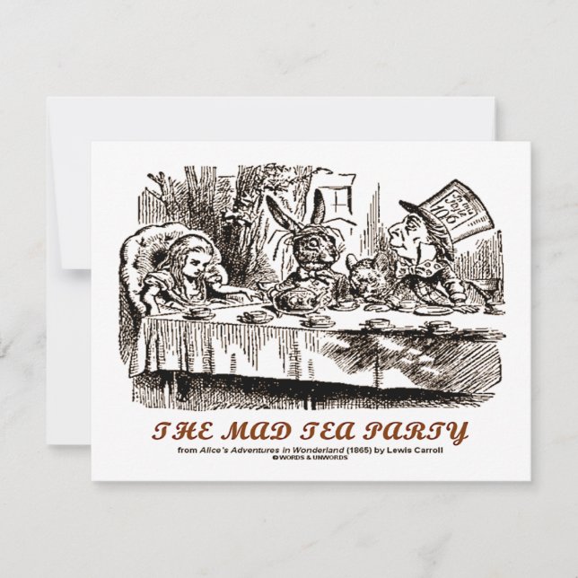 Wonderland The Mad Tea Party Invitation (Front)
