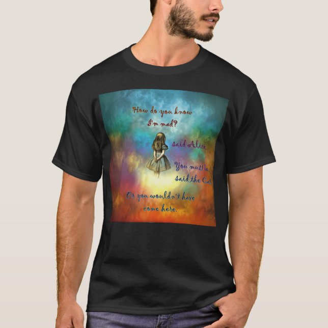 Wonderland Time - Alice In Wonderland Quote T-Shirt (Front)