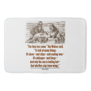 Wonderland Time Has Come Through Looking Glass Bath Mat