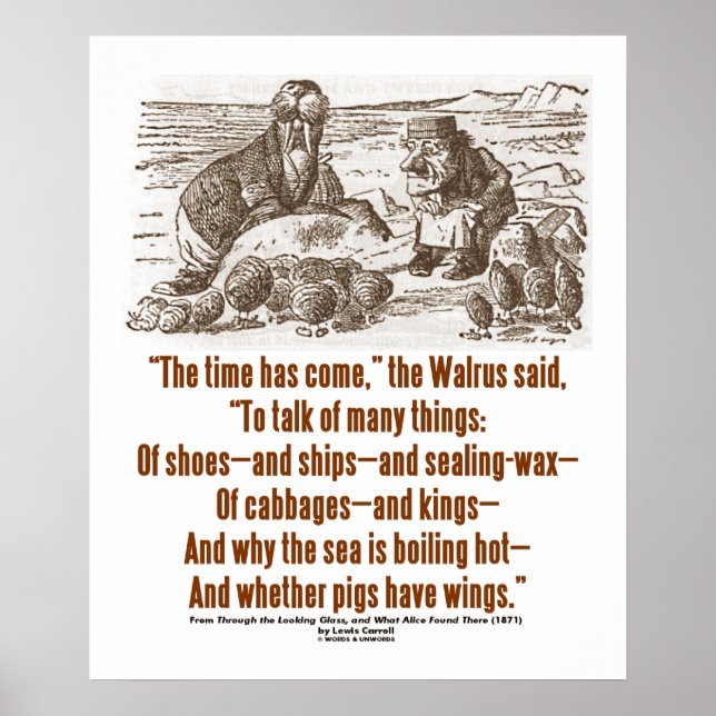 Wonderland Time Has Come Through Looking Glass Poster (Front)