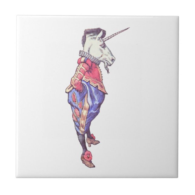 Wonderland Unicorn Tile (Front)
