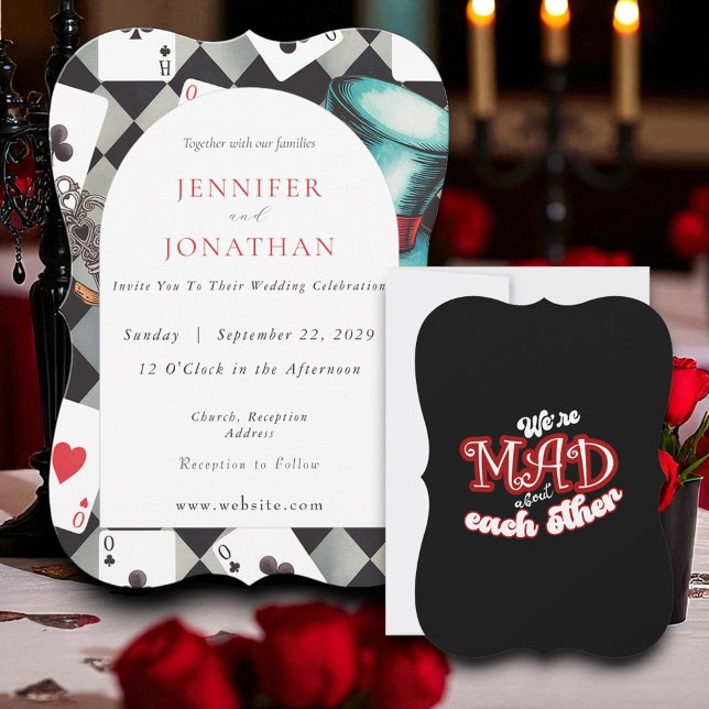Wonderland Whimsy Wedding Invitation (Creator Uploaded)